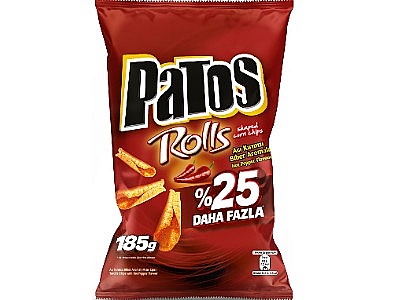 Patos Rolls Acı Kırmızı Biber Aromalı Mısır Cipsi