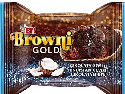 Eti Browni Gold Hindistan Cevizli  Kek