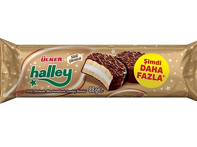 Ülker Halley Sütlü Çikolatalı Bisküvi