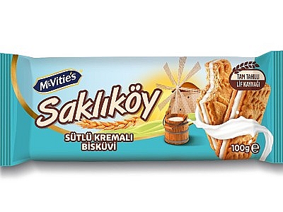Saklıköy Sütlü Kremalı Bisküvi