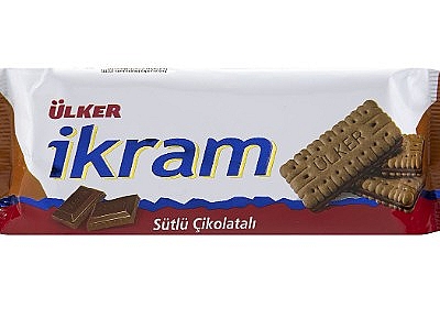 Ülker İkram Sütlü Çikoaltalı Bisküvi