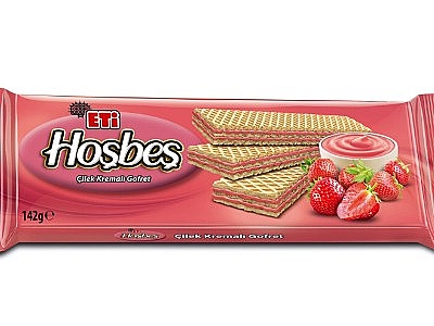 Eti Hoşbeş Çilek Kremalı Gofret