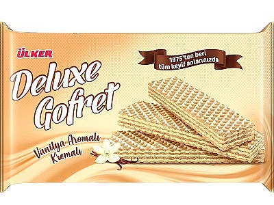 Ülker Deluxe Gofret Vanilya Aromalı 