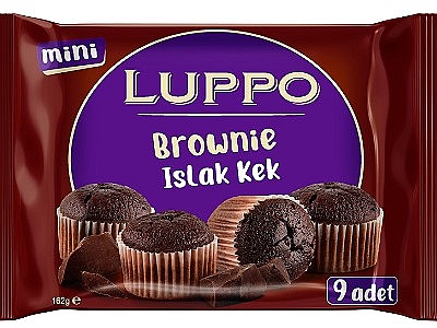 Luppo Brownie Islak Kek 9 Adet