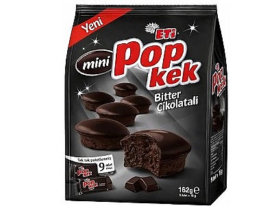 Eti Pop Kek Bitter Çikolatalı  Mini