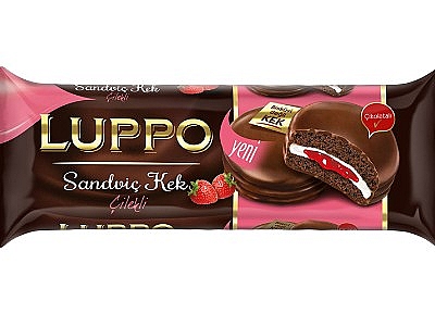 Luppo Sandviç Kek Çilekli 