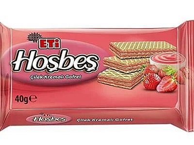 Eti Hoşbeş Çilek Kremalı Gofret