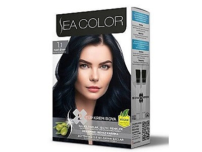 Seacolor Mavi Siyah Saç Boyası
